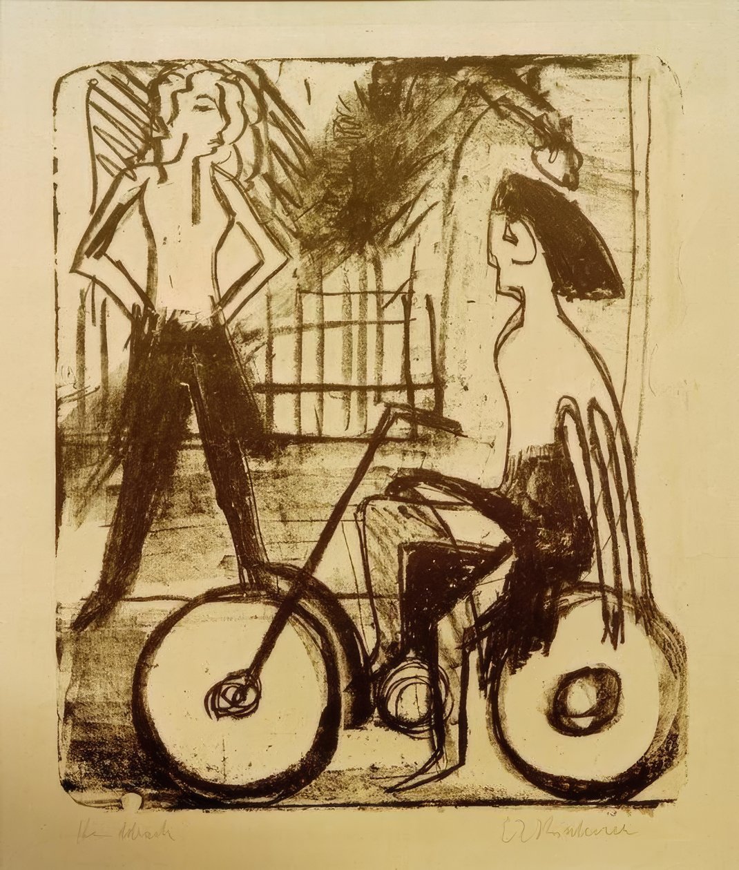 Cycliste - Ernst Ludwig Kirchner