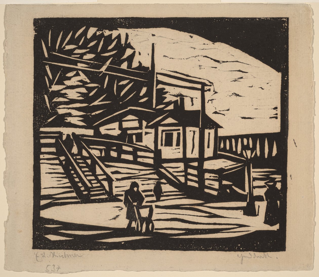 Cabane sur la rive de l