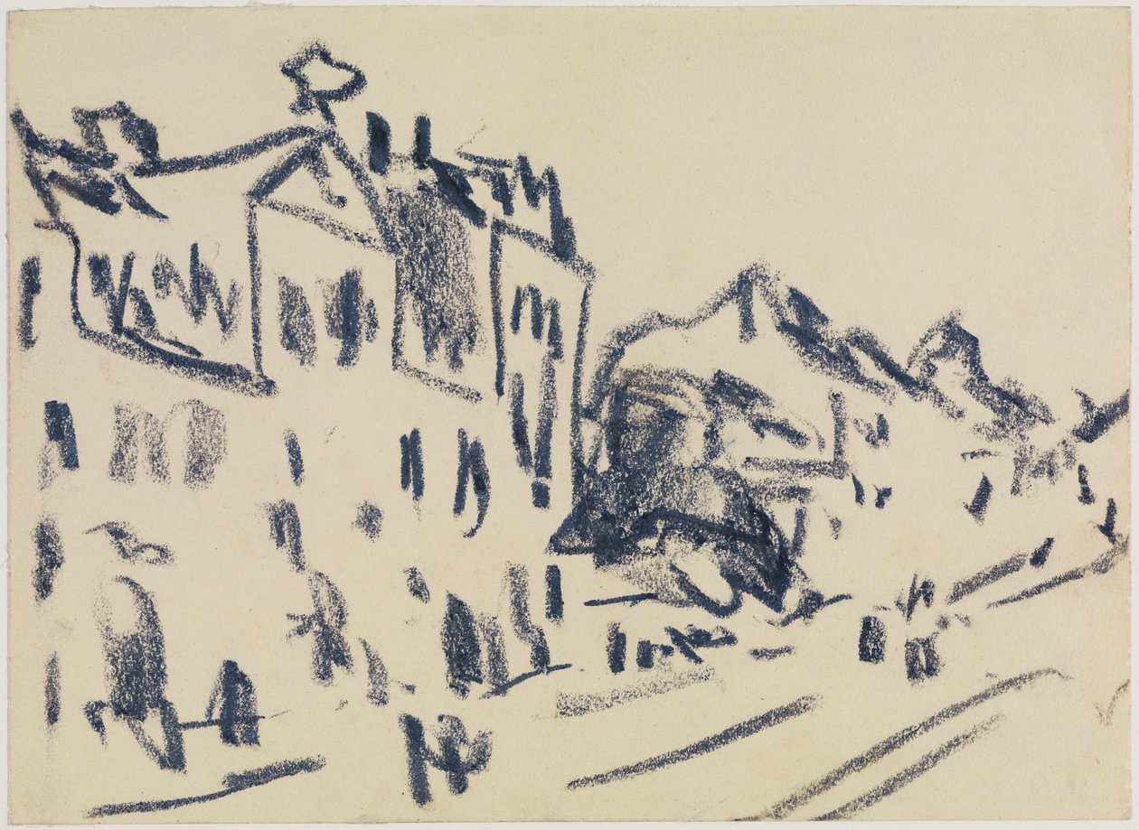 Rue à Dresde - Ernst Ludwig Kirchner