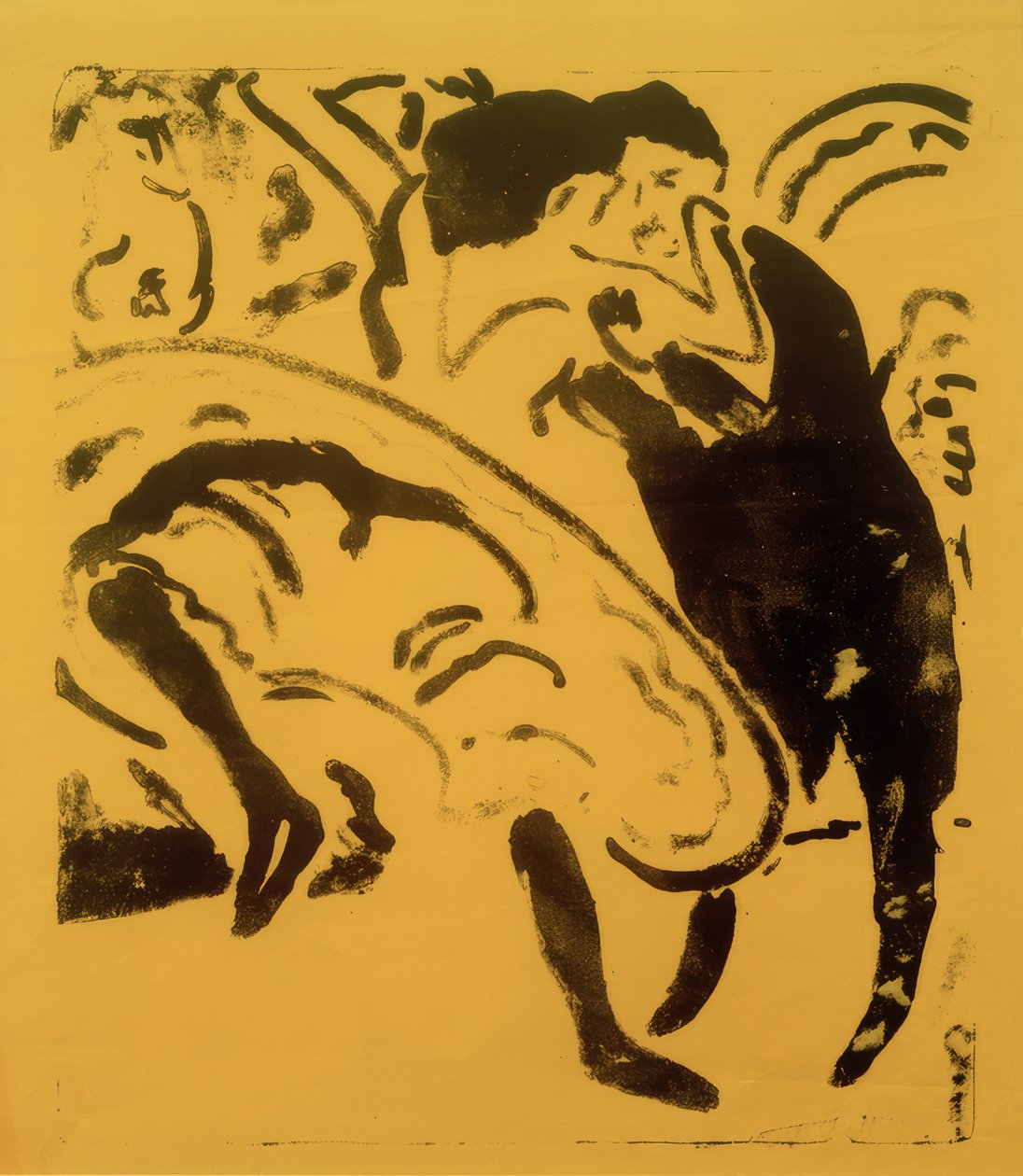 Couple dansant - Ernst Ludwig Kirchner