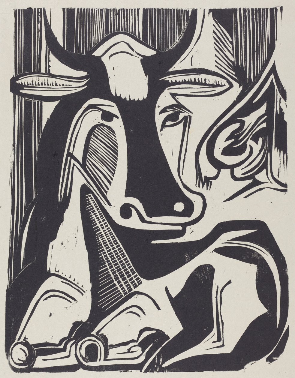 « La grande vache couchée » - Ernst Ludwig Kirchner