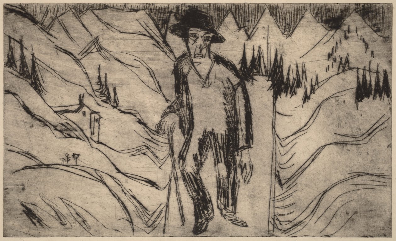 Le voyageur - Ernst Ludwig Kirchner