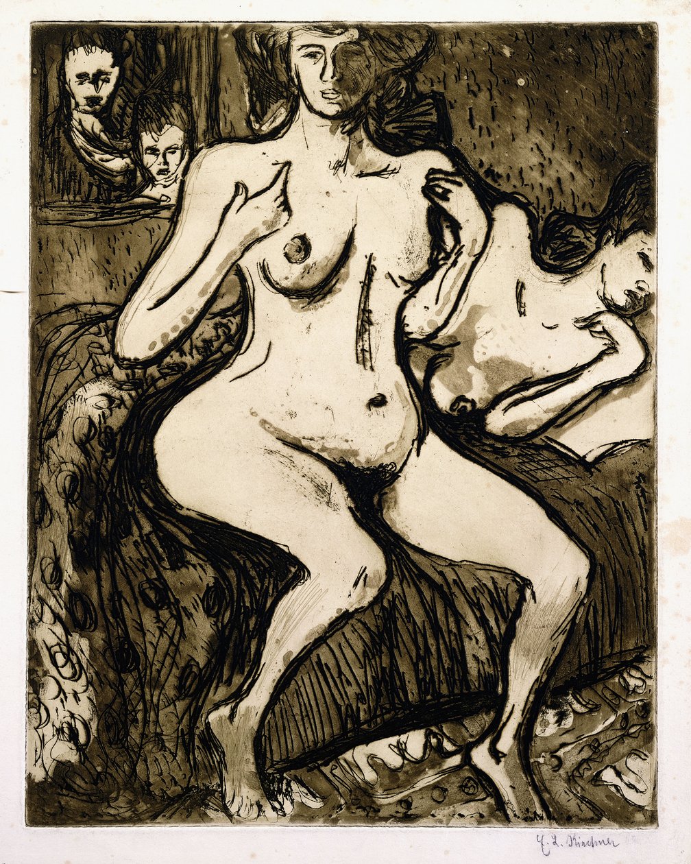 Deux femmes, 1907 - Ernst Ludwig Kirchner