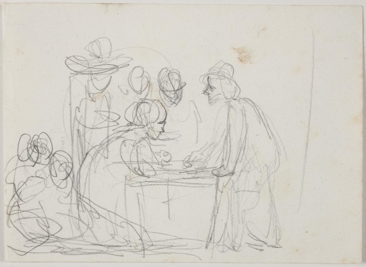 Étude pour "Le Scribe et la Fille" - Ernst Meyer