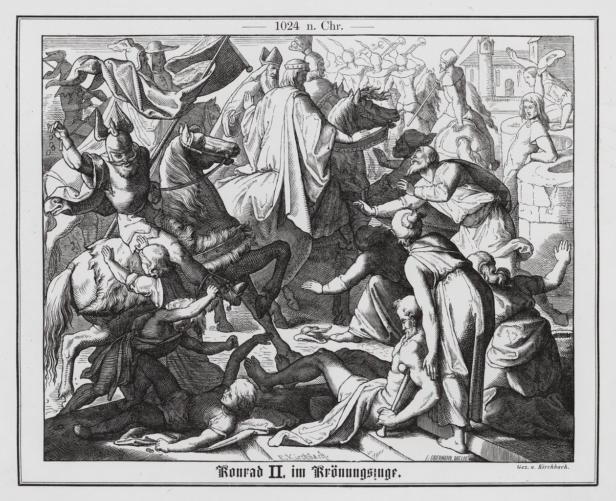 Cortège du couronnement du roi Conrad II d