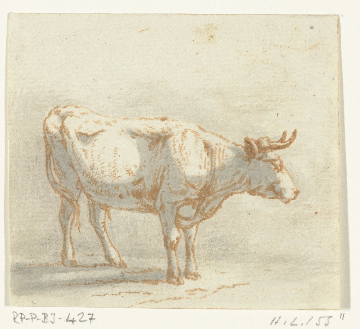 Taureau debout, vers la droite - Ernst Willem Jan Bagelaar