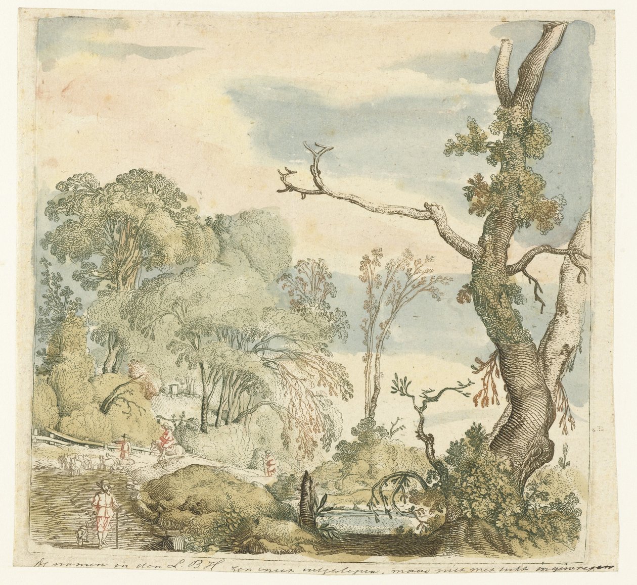 Paysage avec des arbres - Esaias van de Velde