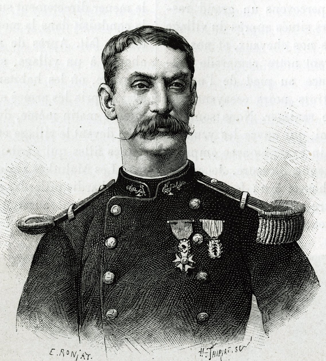 Portrait du commandant Joseph Gallieni, lors de l