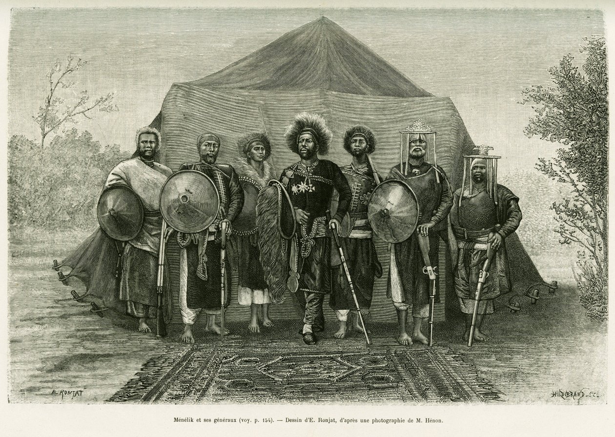 Portrait du Prince Menelik II d
