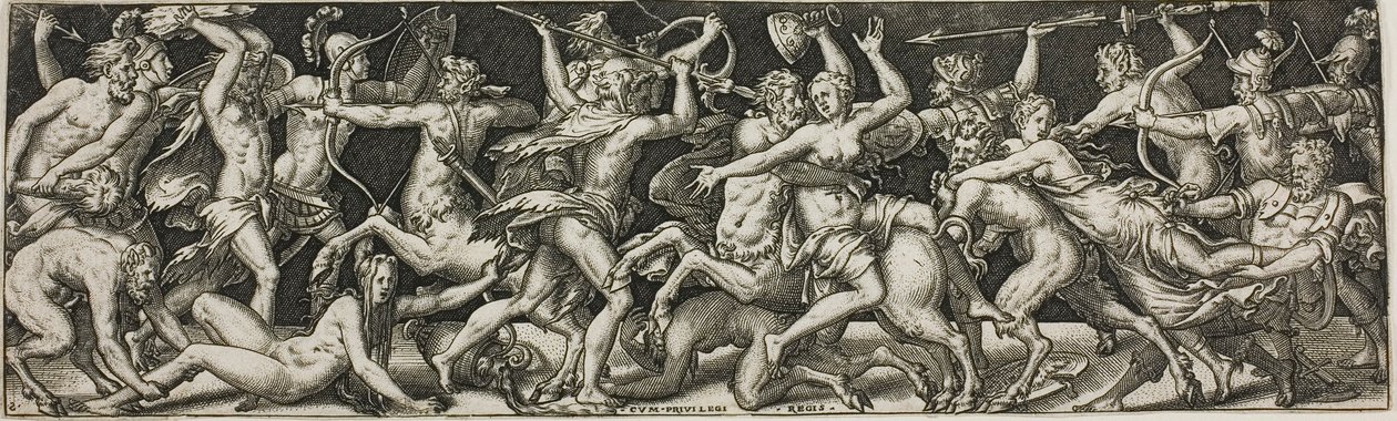 Combat de centaures et de lapithes - Etienne Delaune