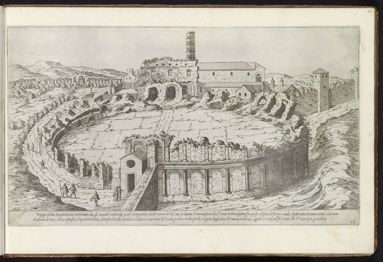 Amphithéâtre Castrense à Rome (série des vestiges de l