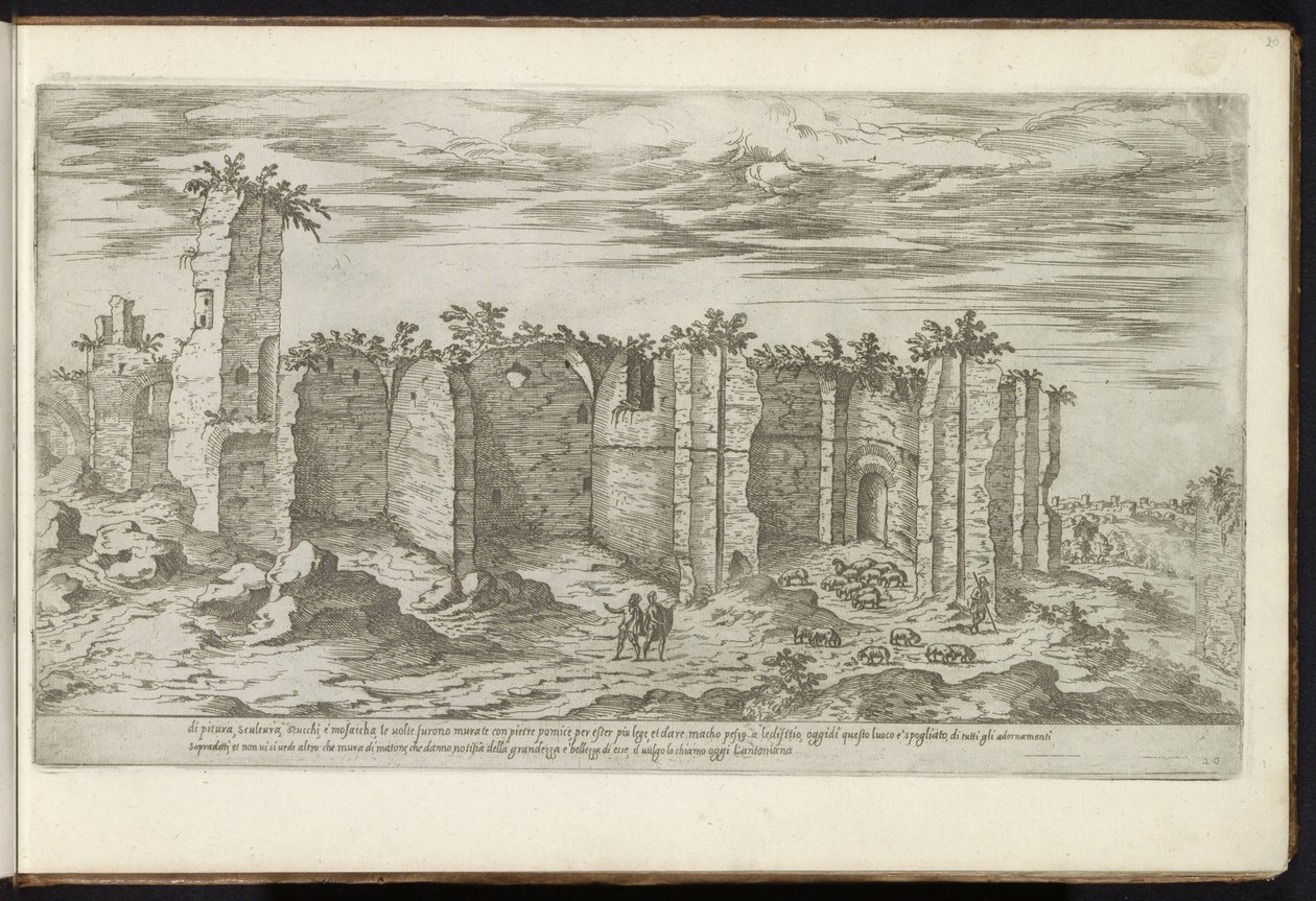 Ruines des Thermes de Caracalla à Rome - Etienne Duperac