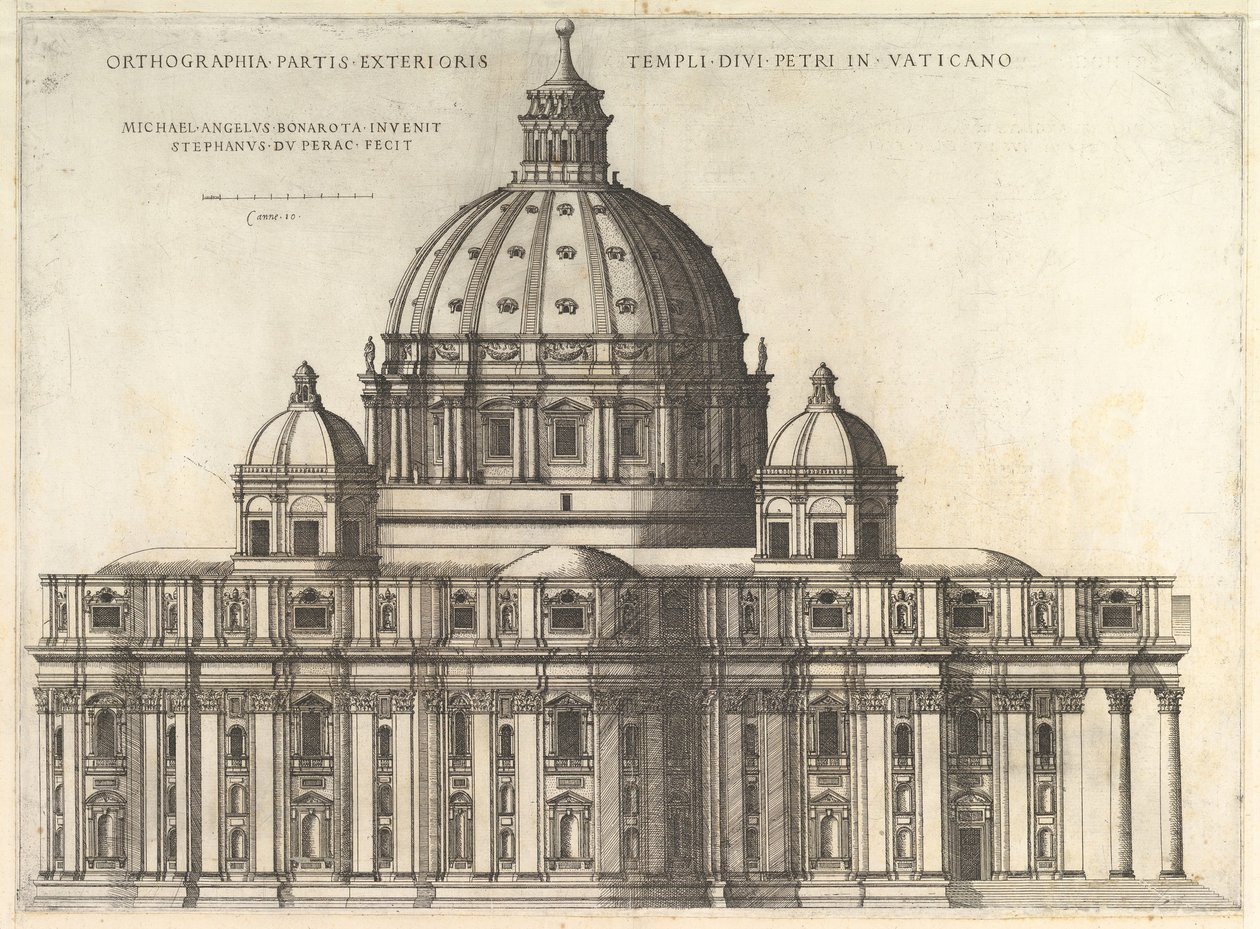 Speculum Romanae Magnificentiae : Élévation montrant l