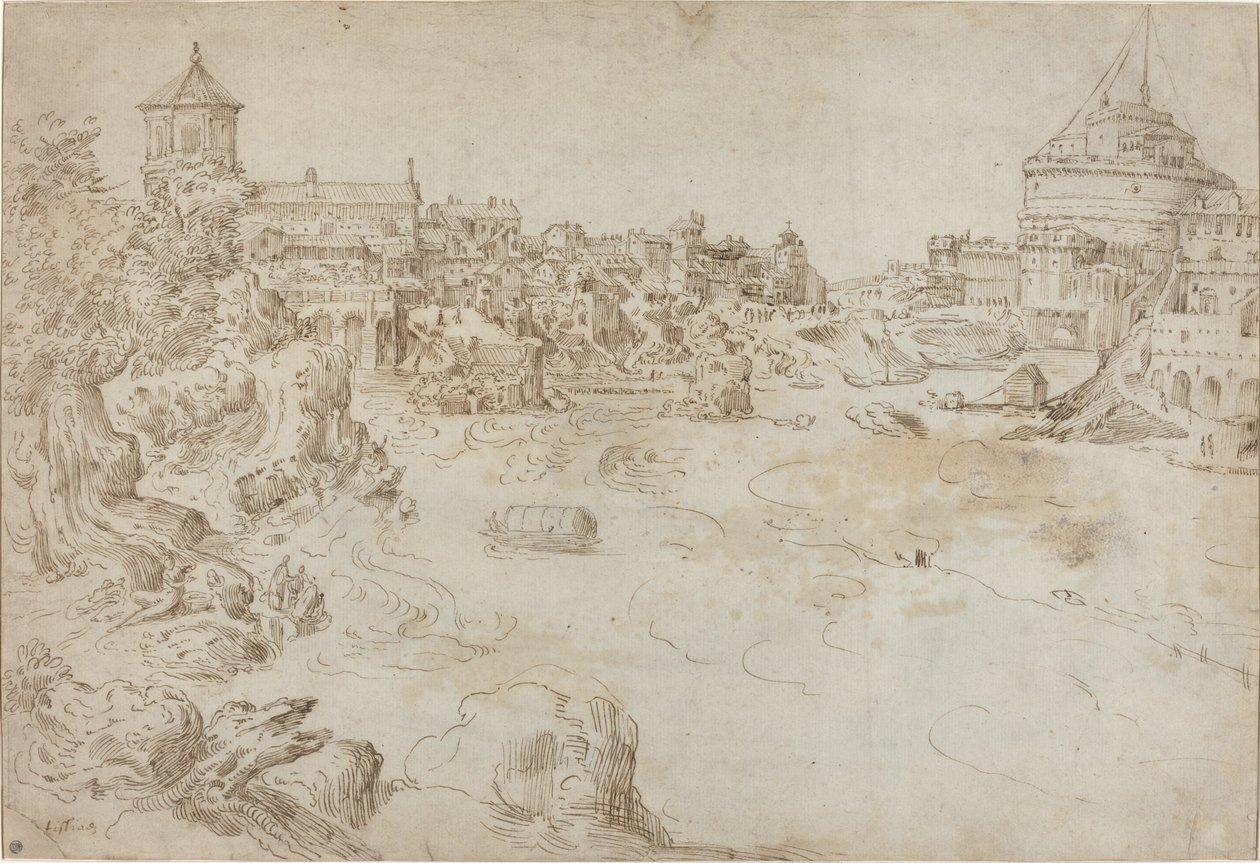 Vue du château Saint-Ange et de l