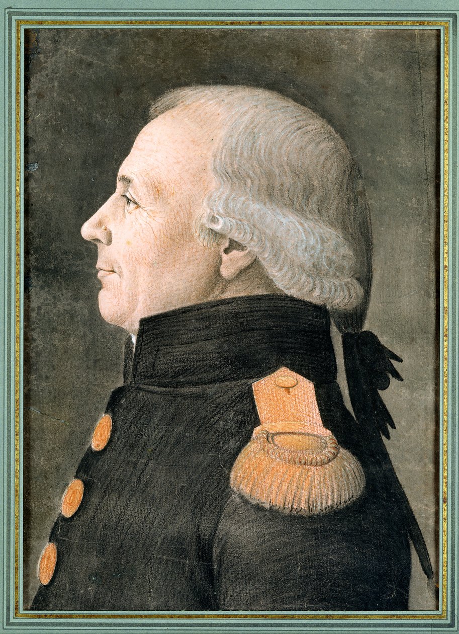 Portrait d'un officier (pastel sur papier) | Estampe d'art