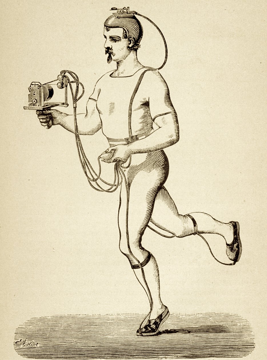 Coureur équipé de l