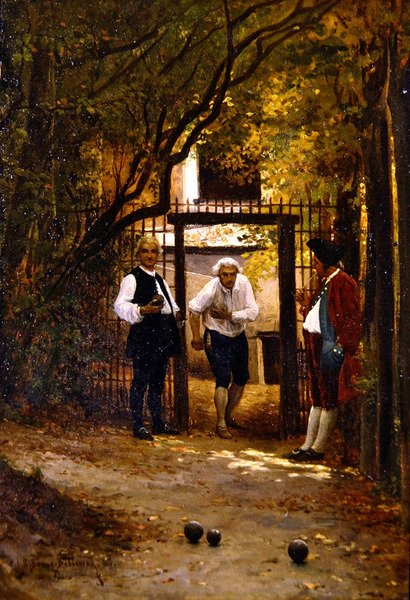 Jouer aux boules - Etienne Prosper Berne Bellecour