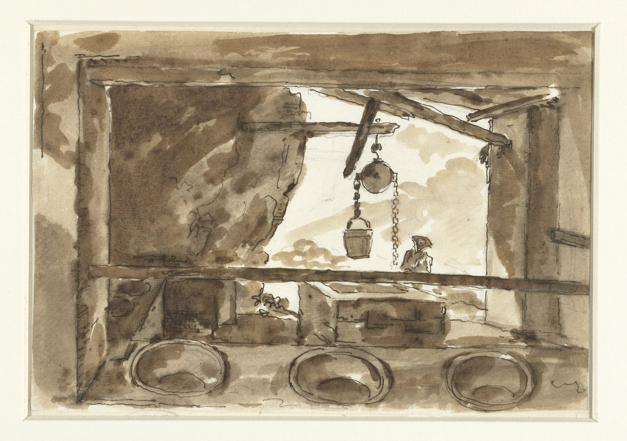 Osteria dans la campagne - Etienne de Lavallee-Poussin