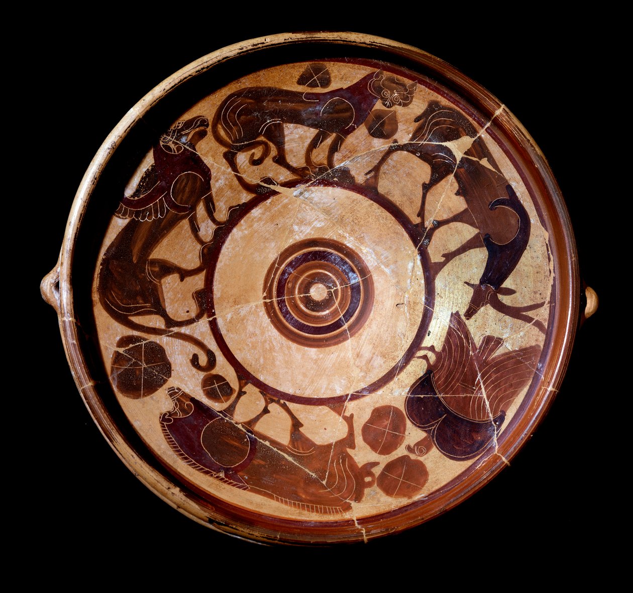 Plaque en terre cuite représentant des animaux, 600-590 av. J.-C. - Etruscan
