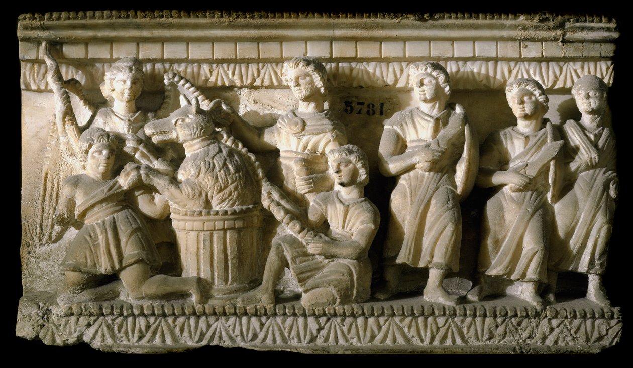 Art étrusque : "Ulysse et ses compagnons lors de leur rencontre avec Circé" (Odyssée d