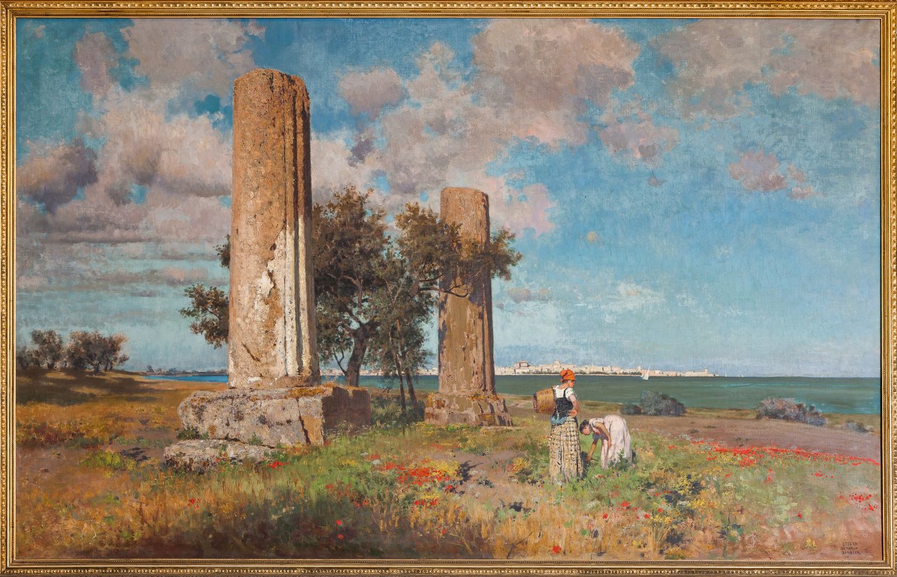 Le Temple de Jupiter à Syracuse - Ettore de Maria Bergler