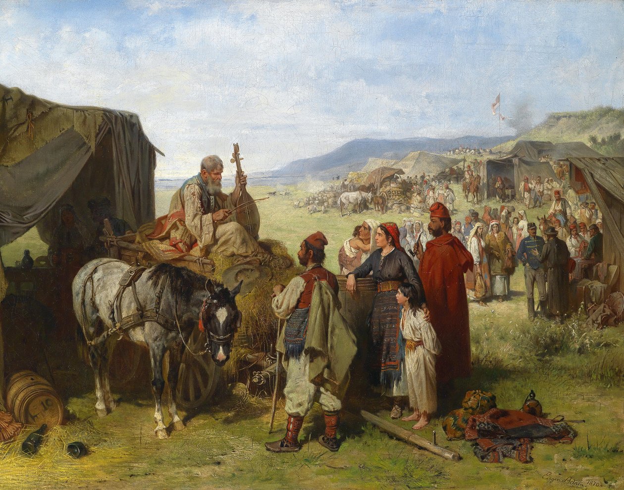 Campement en Dalmatie - Eugen Adam