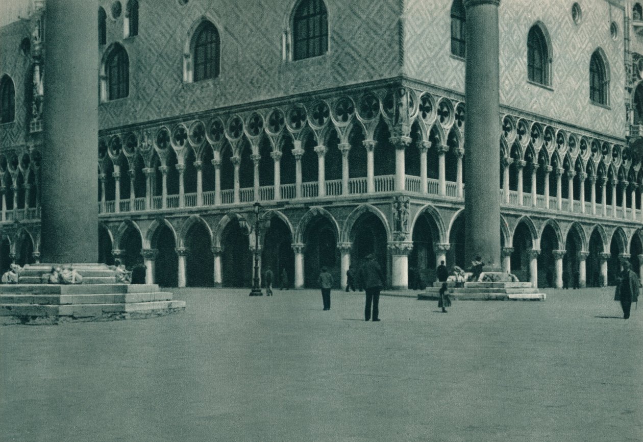 Coin du Palais des Doges sur la Piazzetta di San Marco, Venise, Italie, 1927 - Eugen Poppel