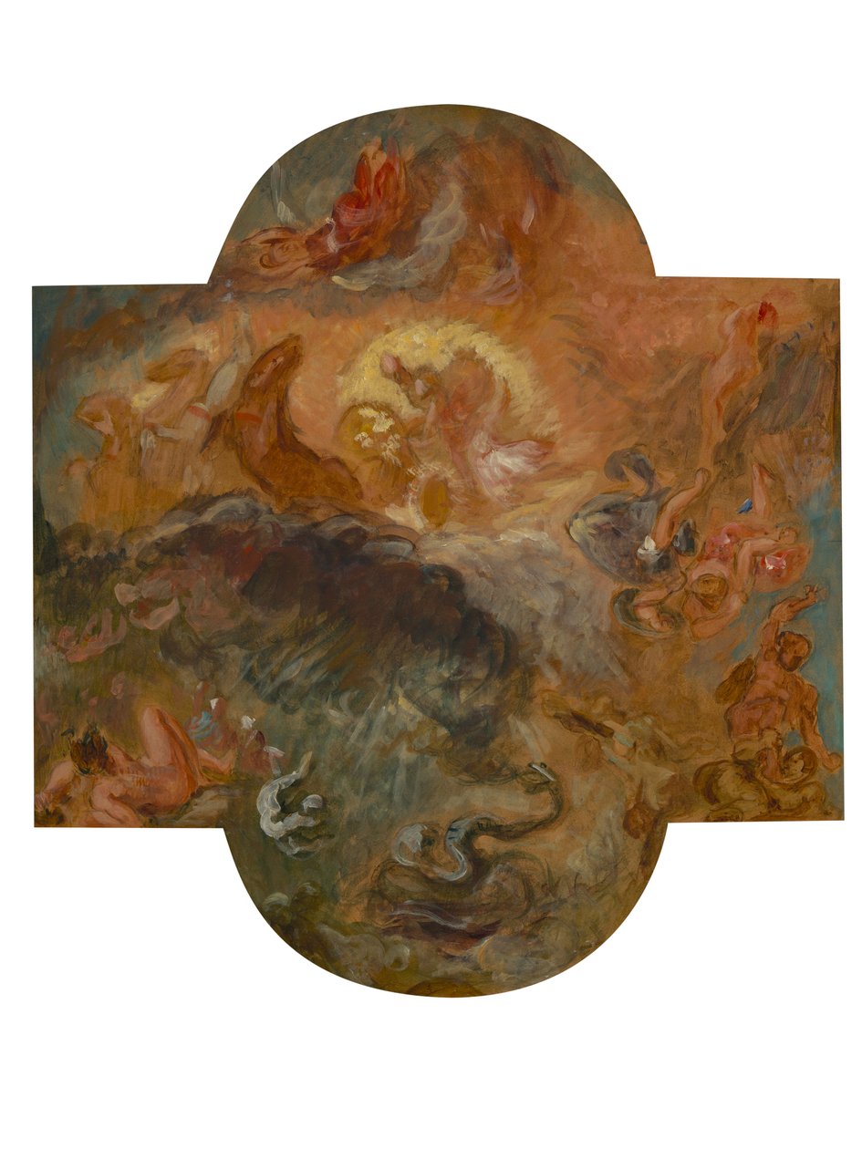 Apollon tue Python - Ferdinand Victor Eugene Delacroix