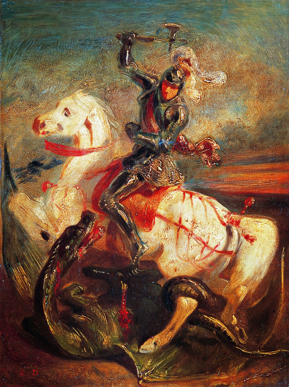 Saint Georges et le Dragon - Ferdinand Victor Eugene Delacroix