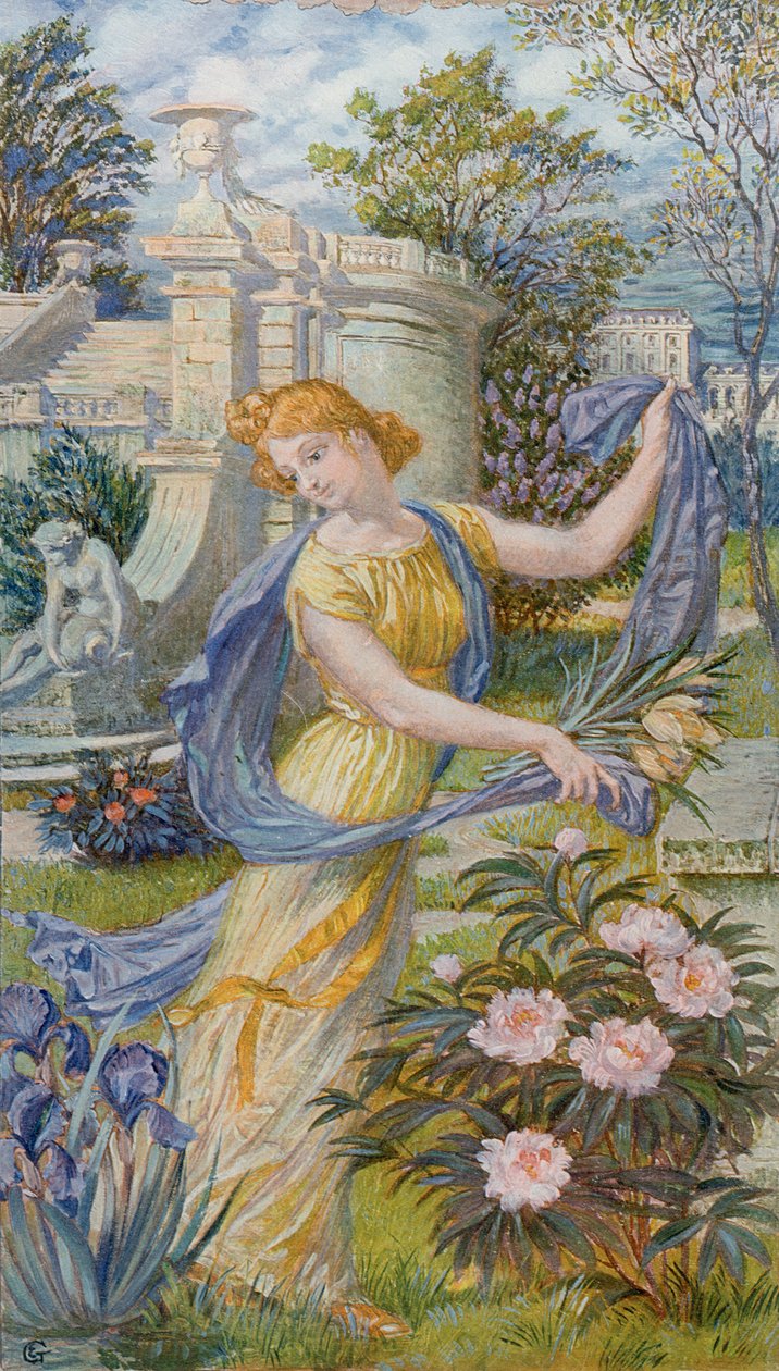 Allégorie du printemps, vers 1900 - Eugene Grasset