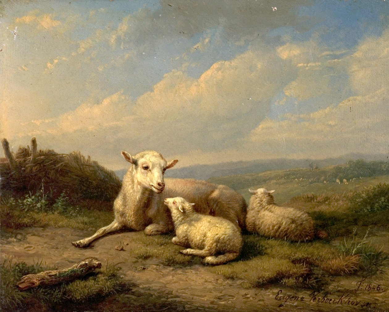 Les Jumeaux, 1846 - Eugene Joseph Verboeckhoven