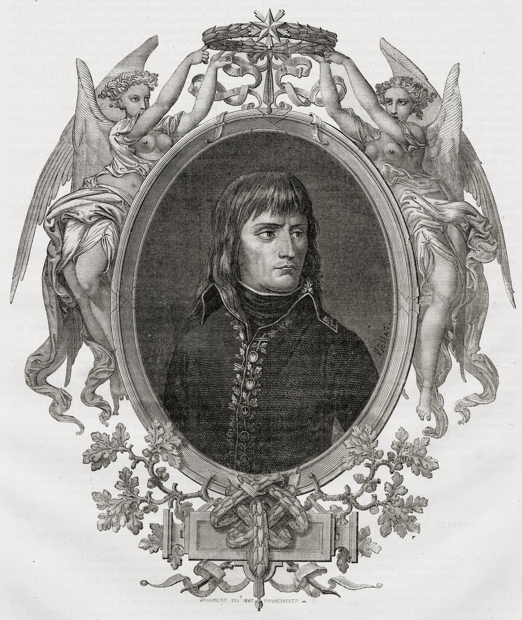 Portrait de Napoléon Bonaparte (1769-1821) gravé par Stéphane Pannemaker (1847-1930) - Eugene Joseph Viollat