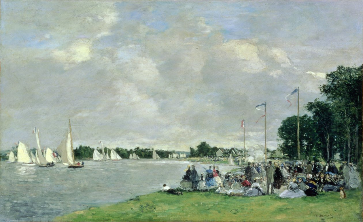 Régate à Argenteuil, 1866 - Eugene Louis Boudin
