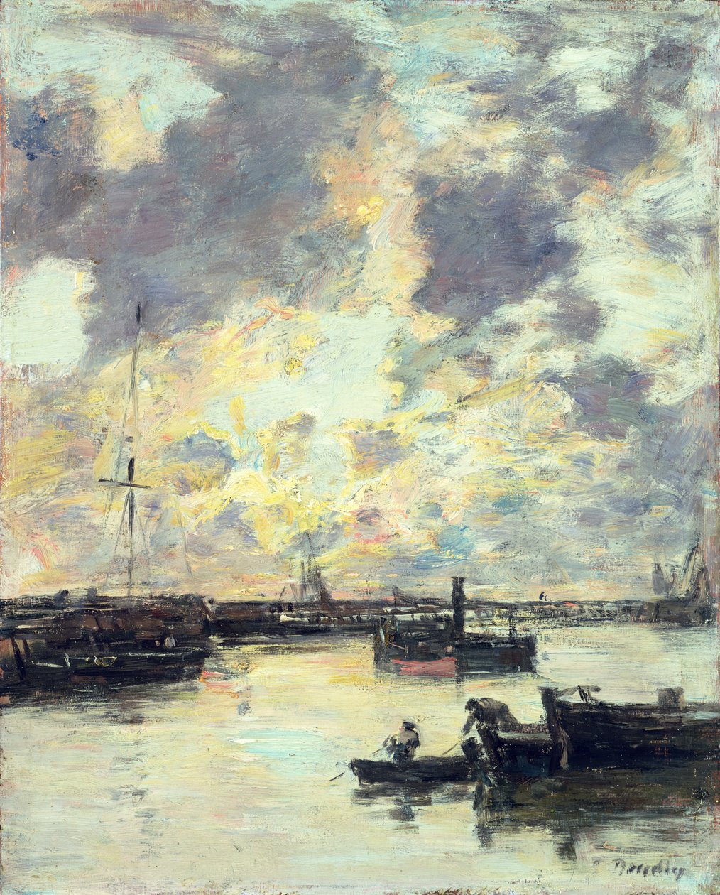 Le port, c.1895 - Eugene Louis Boudin