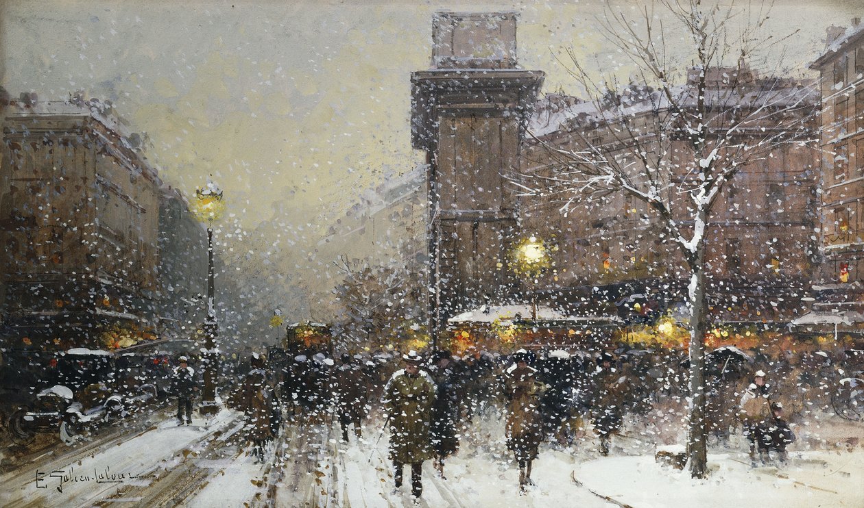 La Porte St. Martin - Eugene Galien Laloue