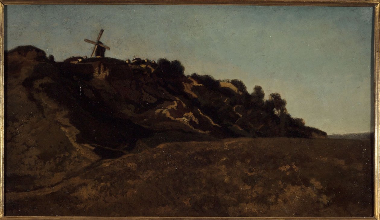 Vue de Montmartre, vers 1848 - Eugene Antoine Samuel Lavieille