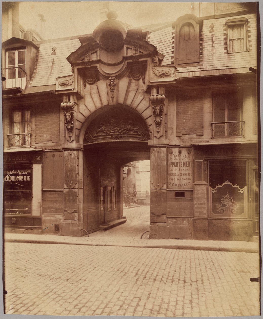 Hôtel du Magistrat de Bordeaux, 30 rue des Francs-Bourgeois - Eugène Atget
