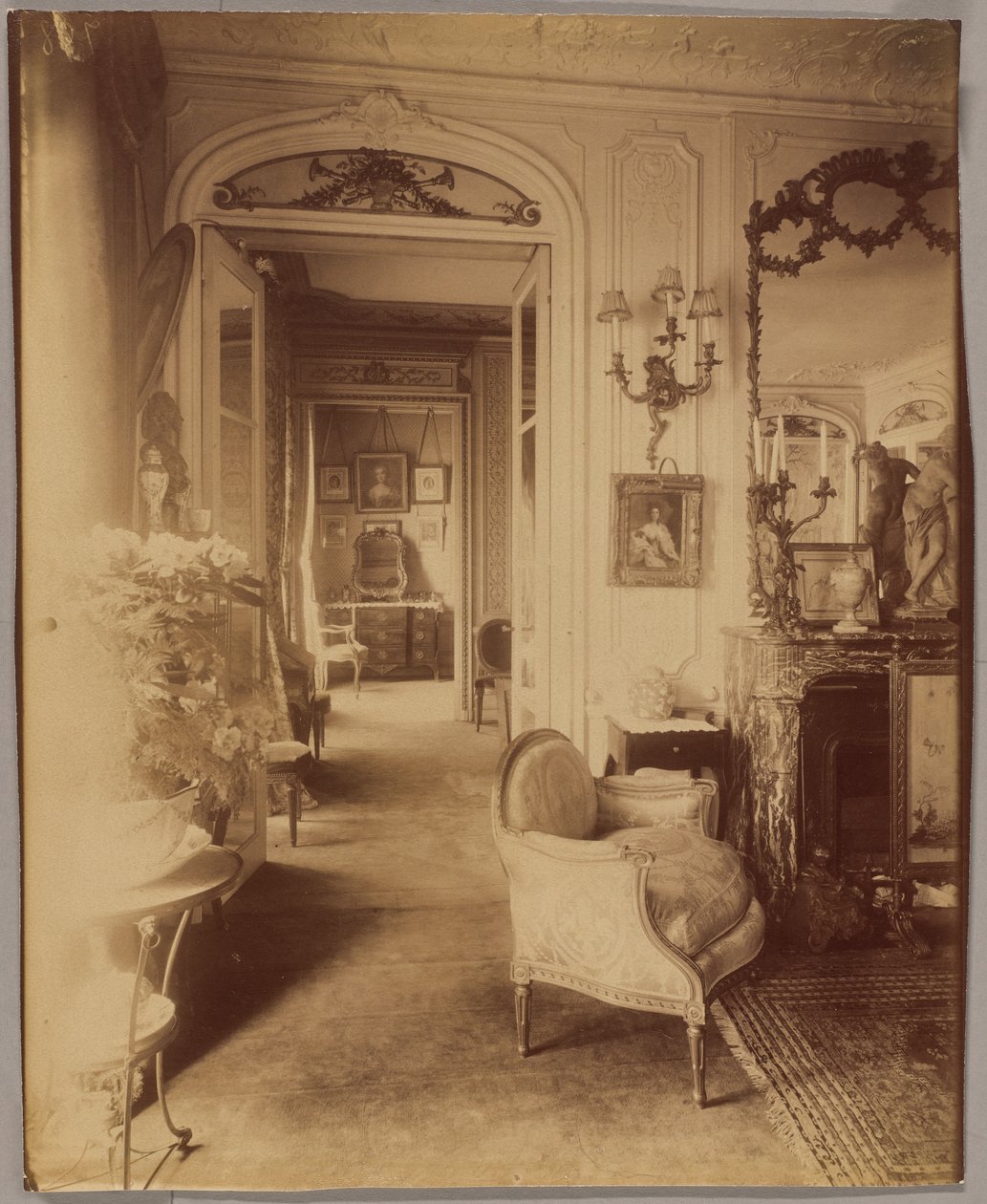 Intérieur de Mlle Sorel, de la Comédie-Française, avenue des Champs-Élysées - Eugène Atget