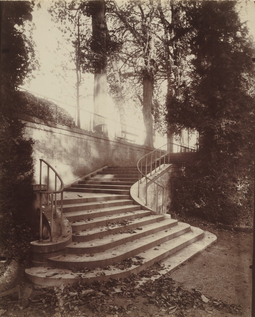Les escaliers à Saint-Cloud - Eugène Atget
