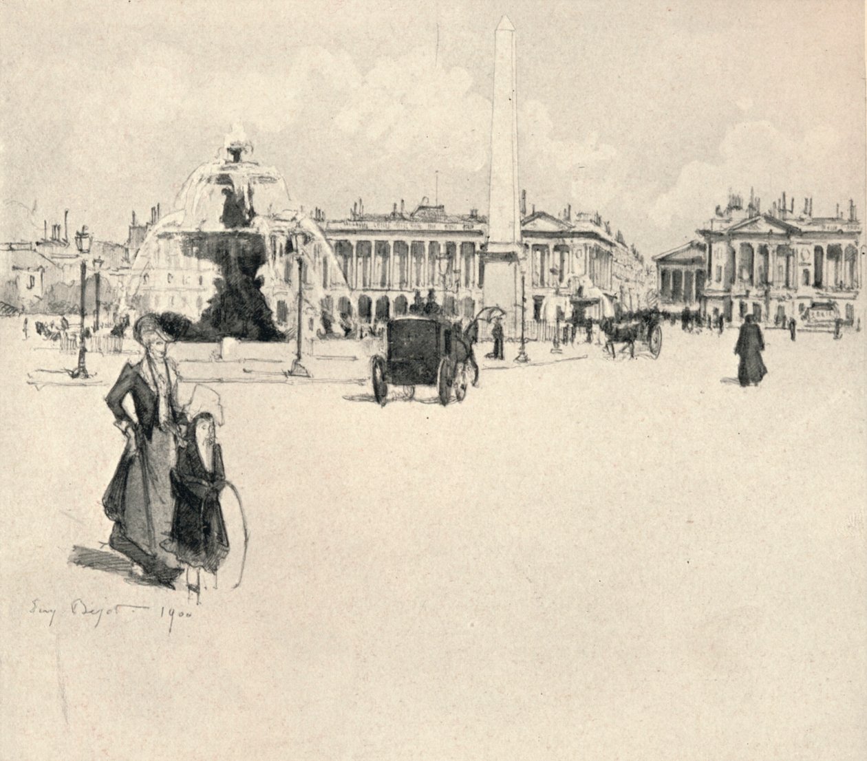 Place de la Concorde, 1915 - Eugene Bejot
