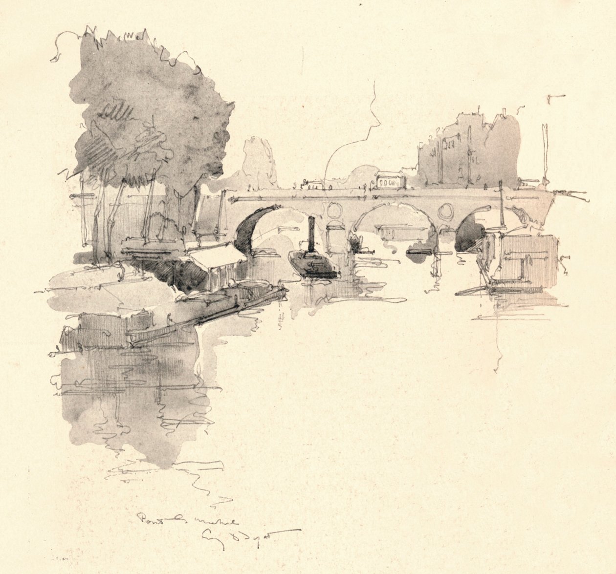 Le Pont Saint-Michel, 1915 - Eugene Bejot