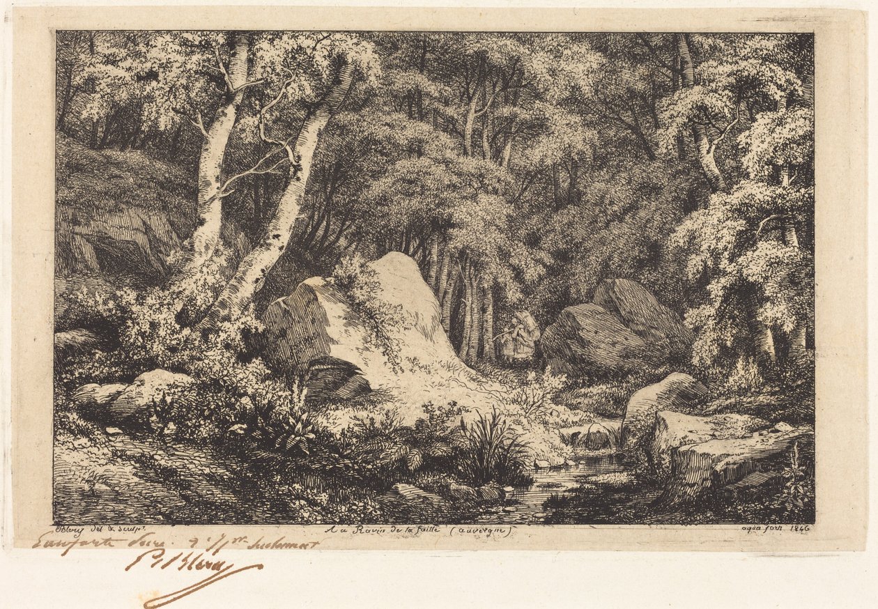 Au ravin de la faille, Auvergne - Eugene Bléry