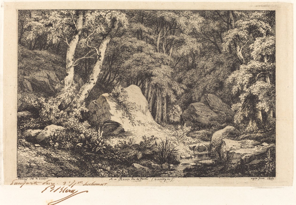 Au ravin de la faille, Auvergne - Eugene Bléry