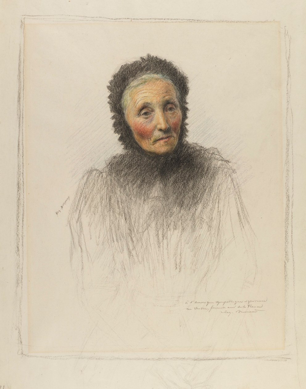 Vieille femme - Eugene Burnand