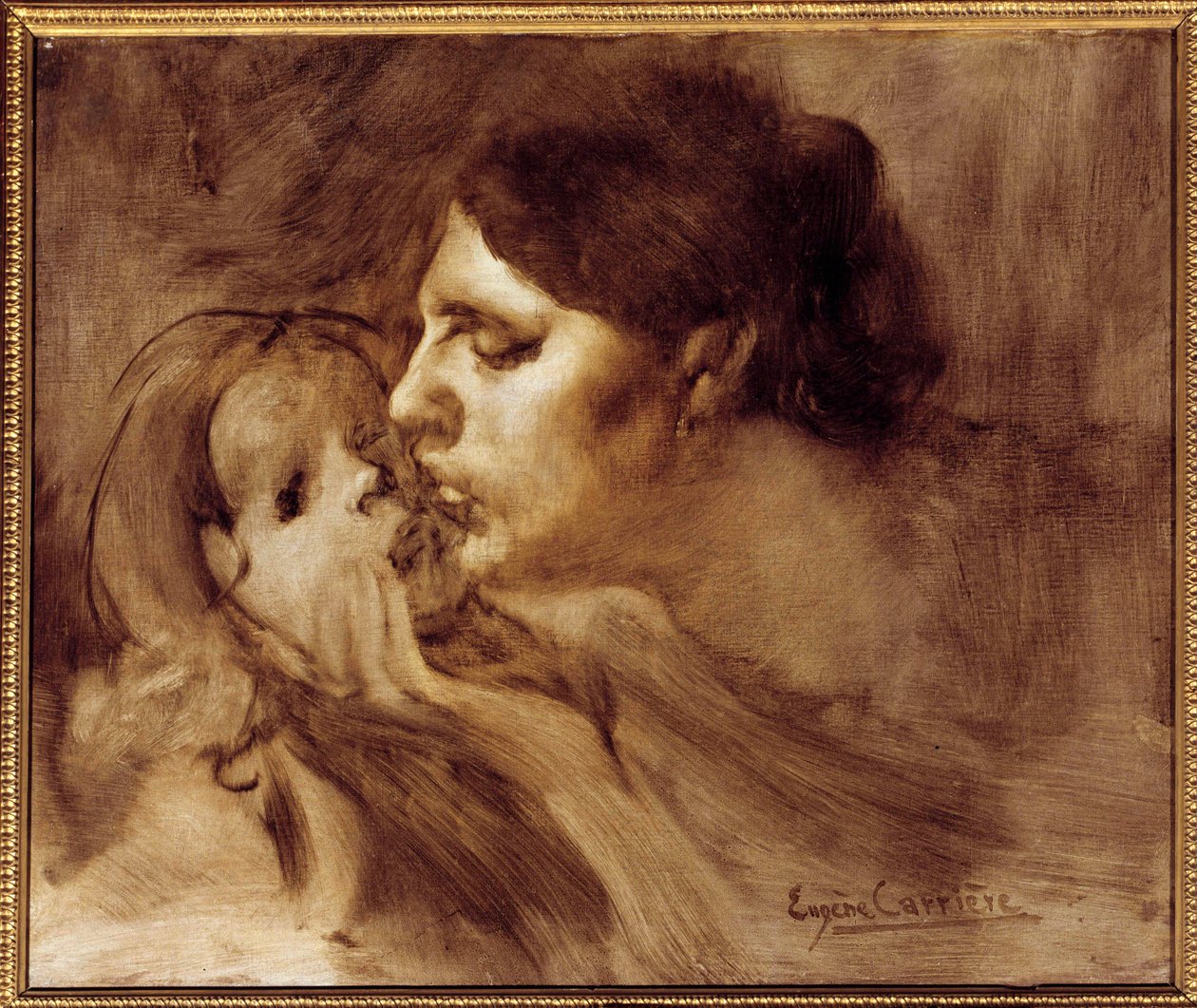 Le baiser maternel - Eugène Carrière