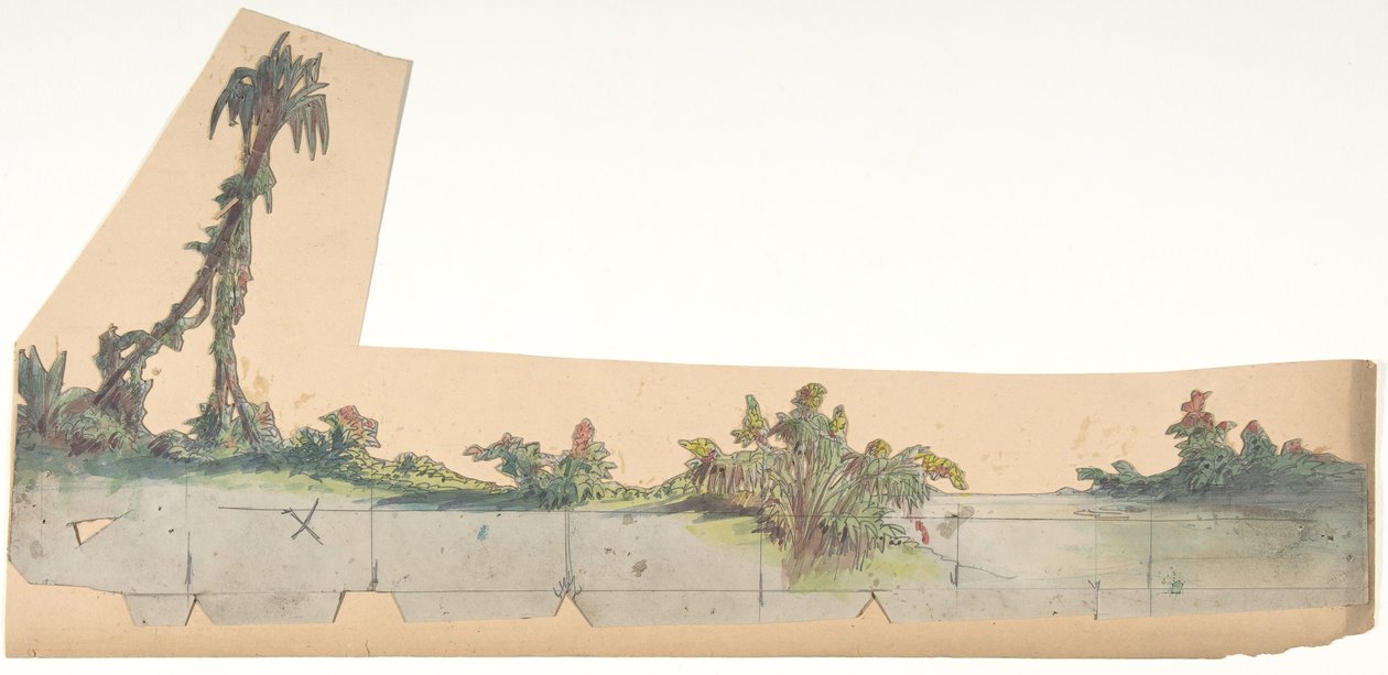 Conception pour un décor de scène à l