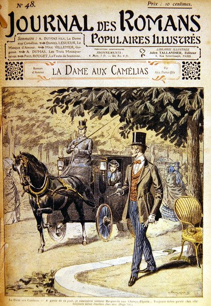 Armand rencontre Marguerite sur les Champs-Élysées, illustration pour 