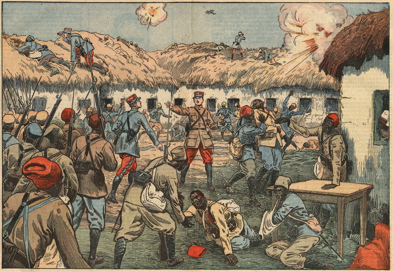Les troupes coloniales débloquent le poste d