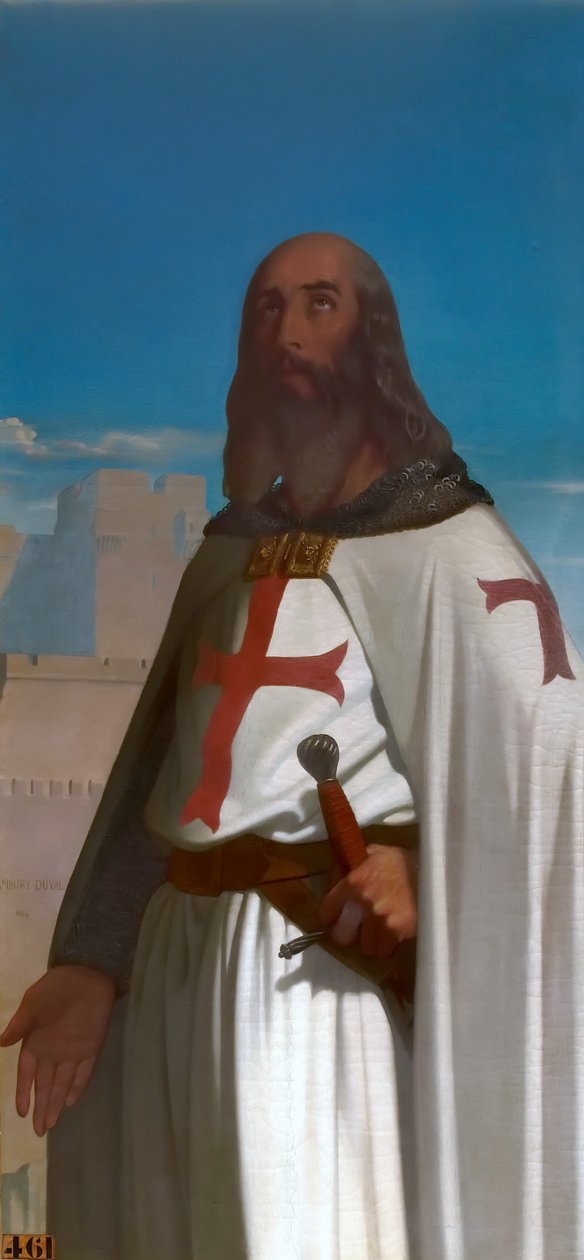 Jacques de Molay, Grand Maître des Templiers - Eugene Emmanuel Amaury Duval