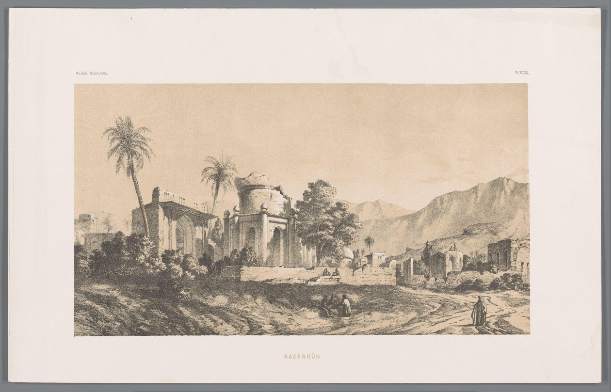 Ruines de Bishapur - Eugene Flandin